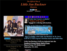 Tablet Screenshot of littlejanbuckner.com